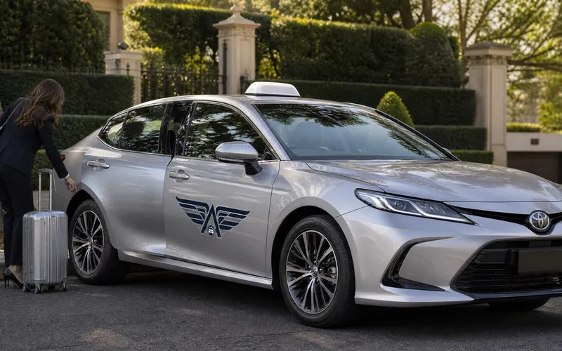 Silver Service Toyota Camry residential pickup